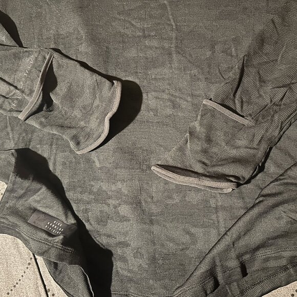 NIKE RUNNING DIVICION THERMA FIT ADV SLIM H. BLACK WOOL SHIRT SIZE L M MEN $100 - Picture 4 of 5